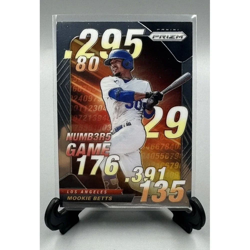 2020 Panini Prizm MOOKIE BETTS‎ Numbers Game #NG-5 Los Angeles Dodgers